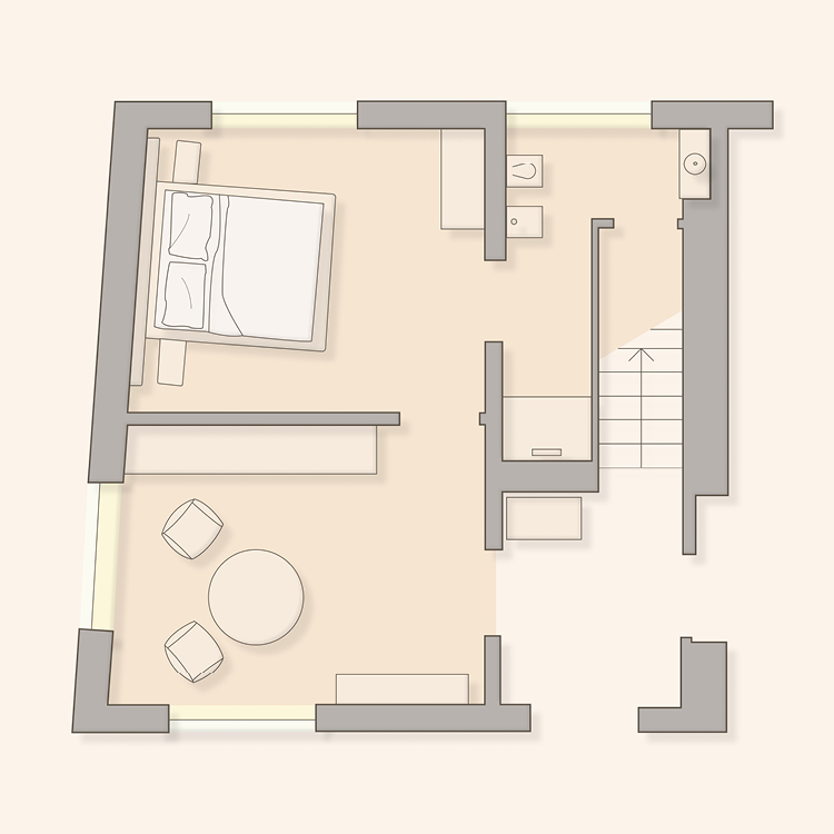 Piantina dell'appartamento Antonio