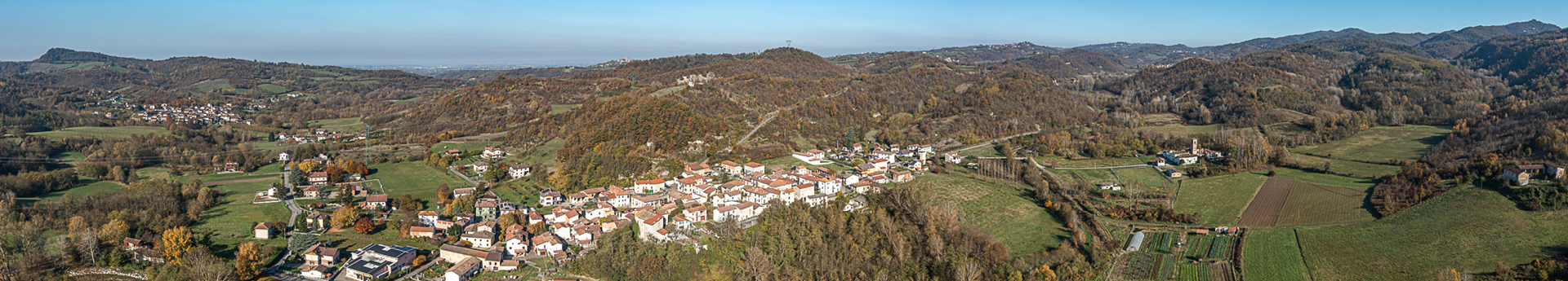 Vista dall'alto del territorio di Sardigliano